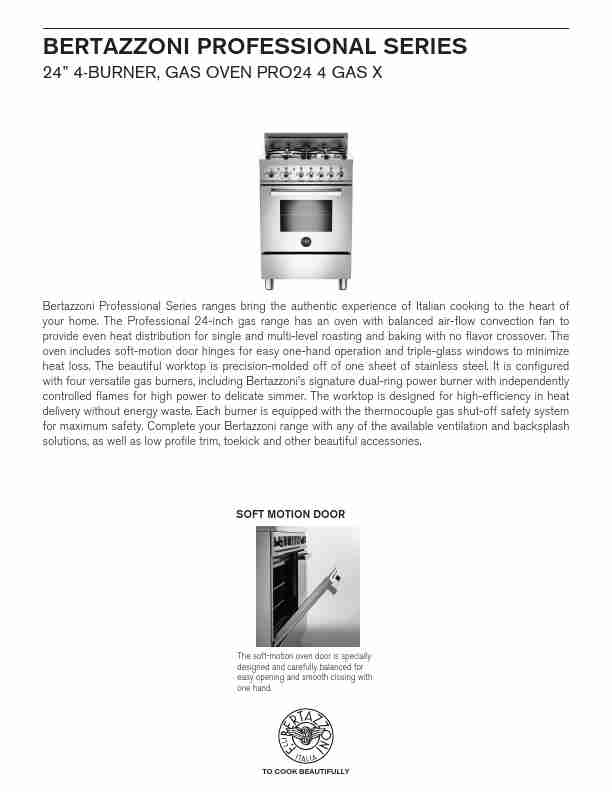 Bertazzoni Double Oven PRO 24 4 GAS X-page_pdf